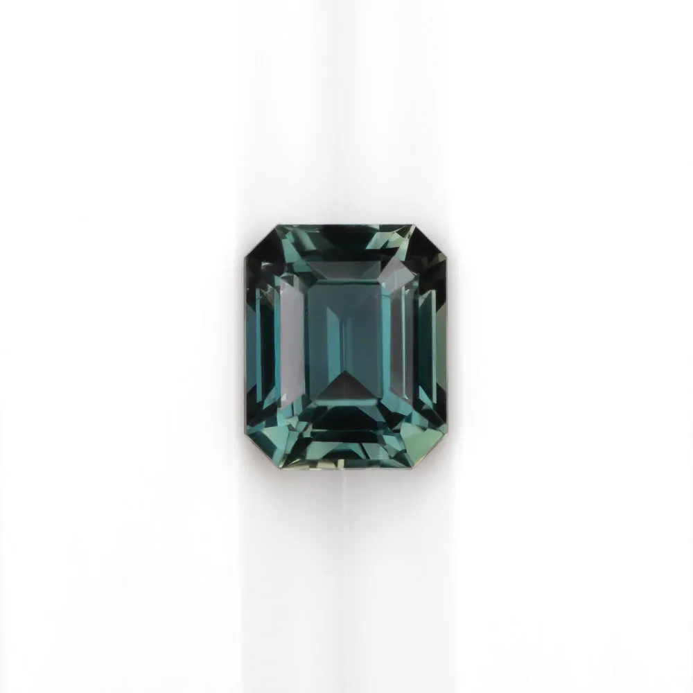 1.16ct NO HEAT TEAL SAPPHIRE EMERALD SHAPE CUT LOOSE GEMSTONE BLUE GREEN NATURAL