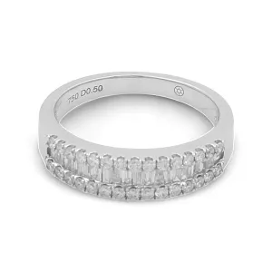 18K White Gold Diamond Fashion Woman Ring