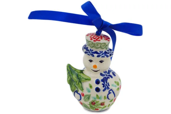 4" Snowman Ornament - Precious Pentas