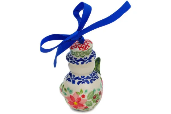 4" Snowman Ornament - Precious Pentas