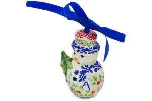 4" Snowman Ornament - Precious Pentas