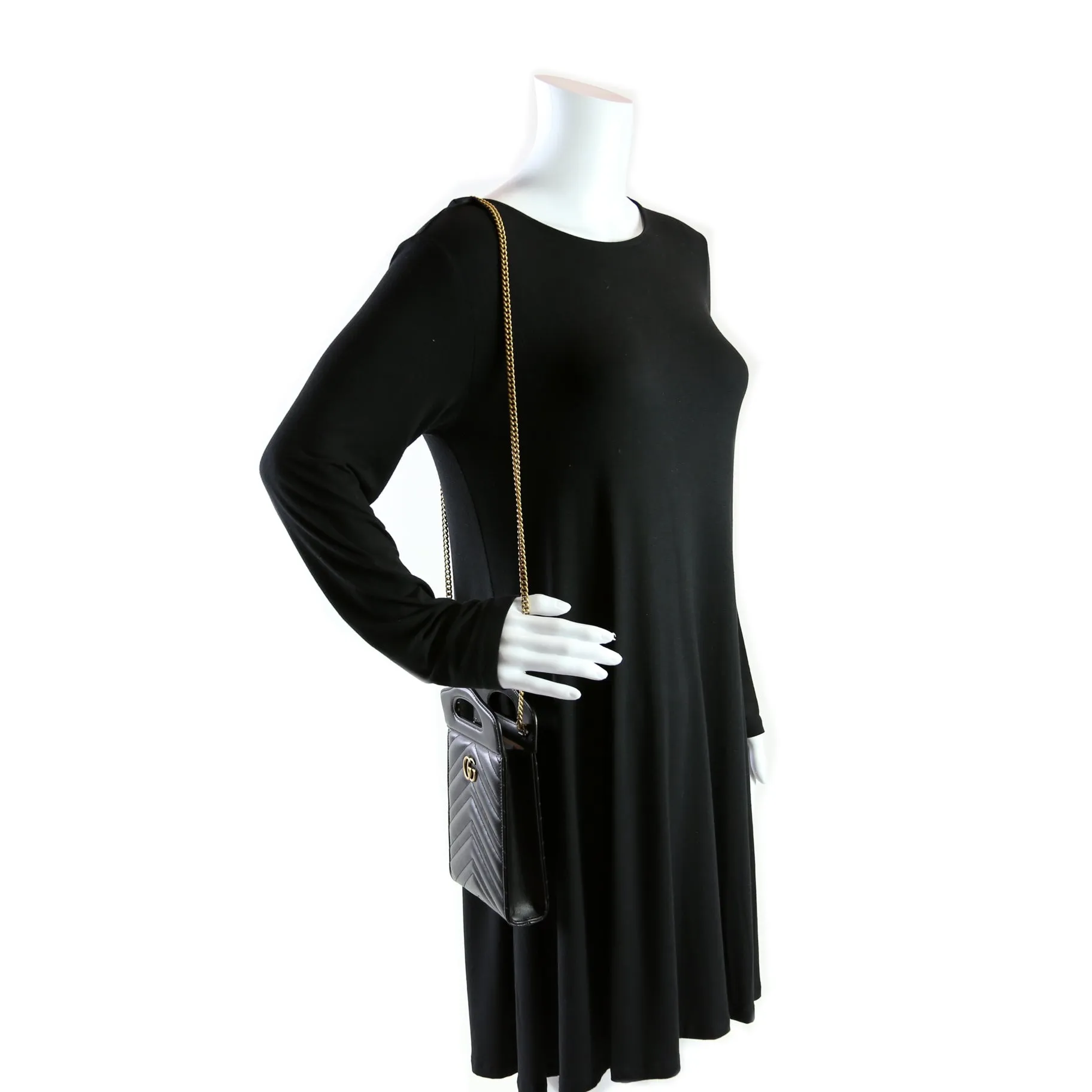 699756 GG Marmont Top Slip Handle Bag