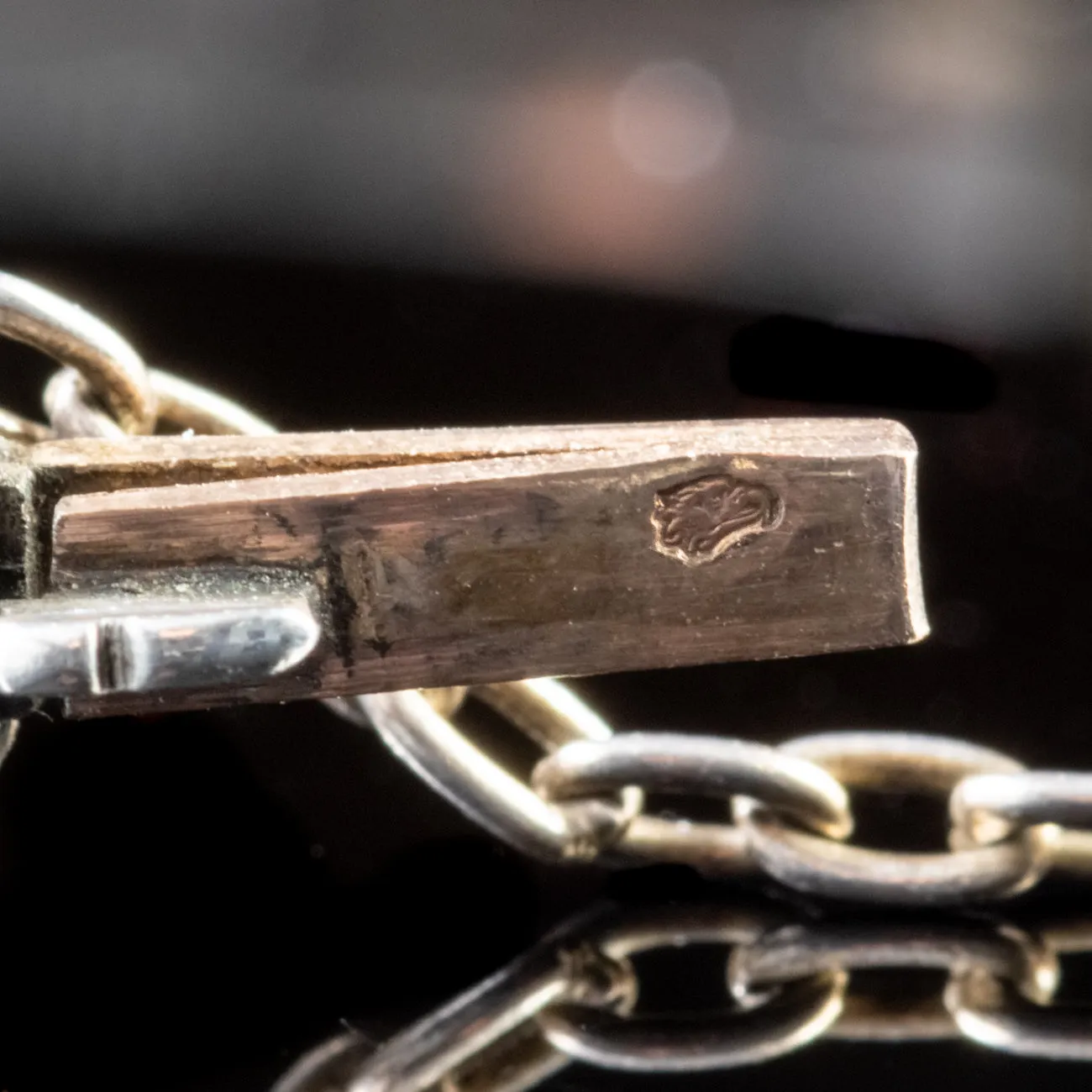 Antique French Victorian Paste Bangle Sterling Silver Circa 1900