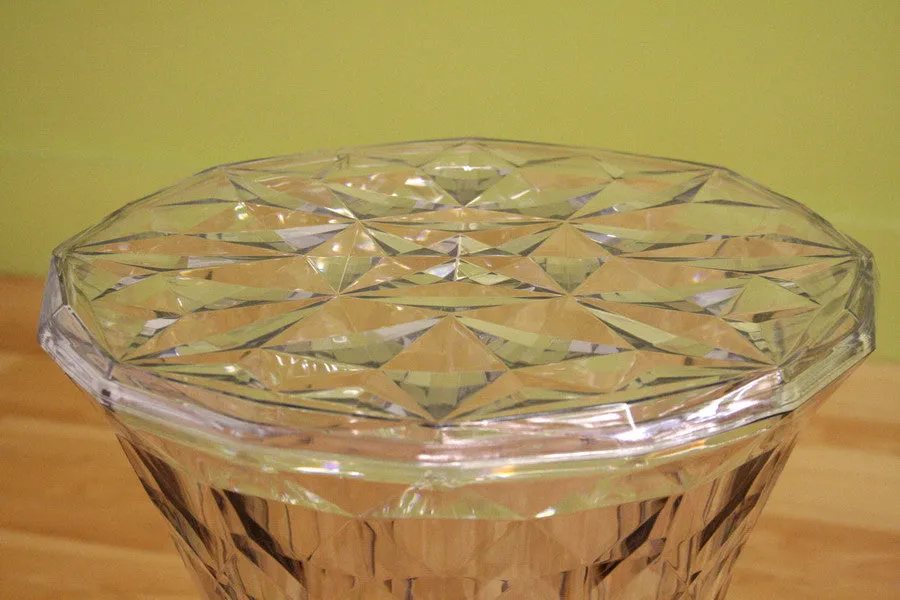 Baxton Studio Dolly Clear Drum Stool
