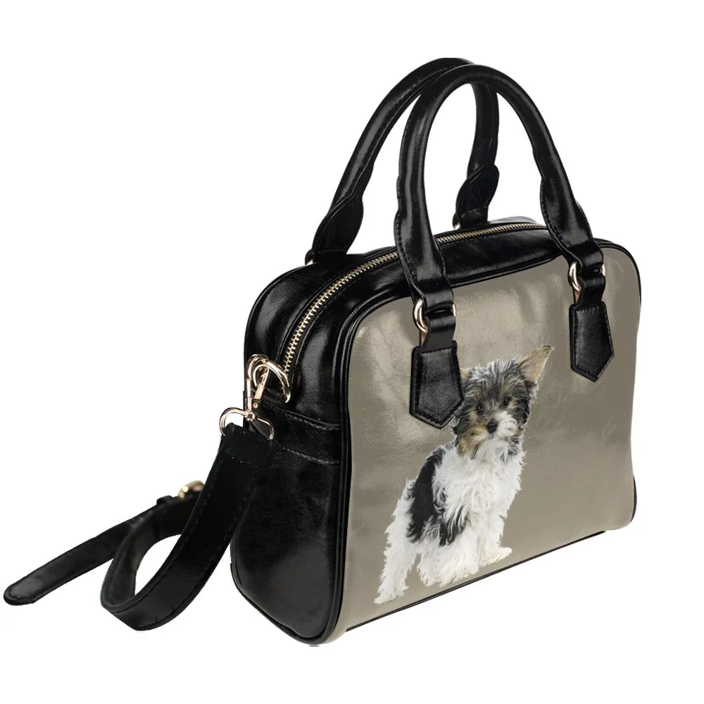 Biewer Terrier Shoulder Bag - Tan