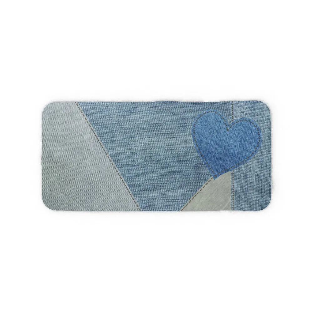 Blanket Scarf - Denim Heart