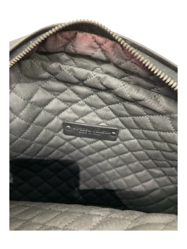 Bottega Veneta Black Leather Woven 2 handles briefcase Travel Bag