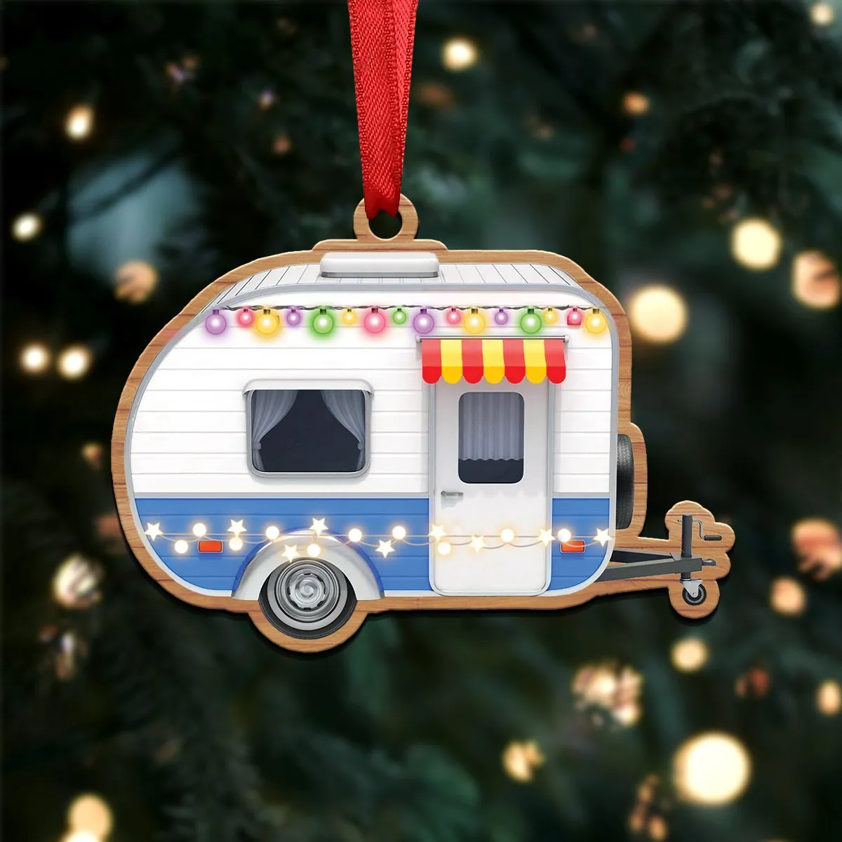 Camping Lovers - Camping Xmas Ornament - Christmas Acrylicen Ornament