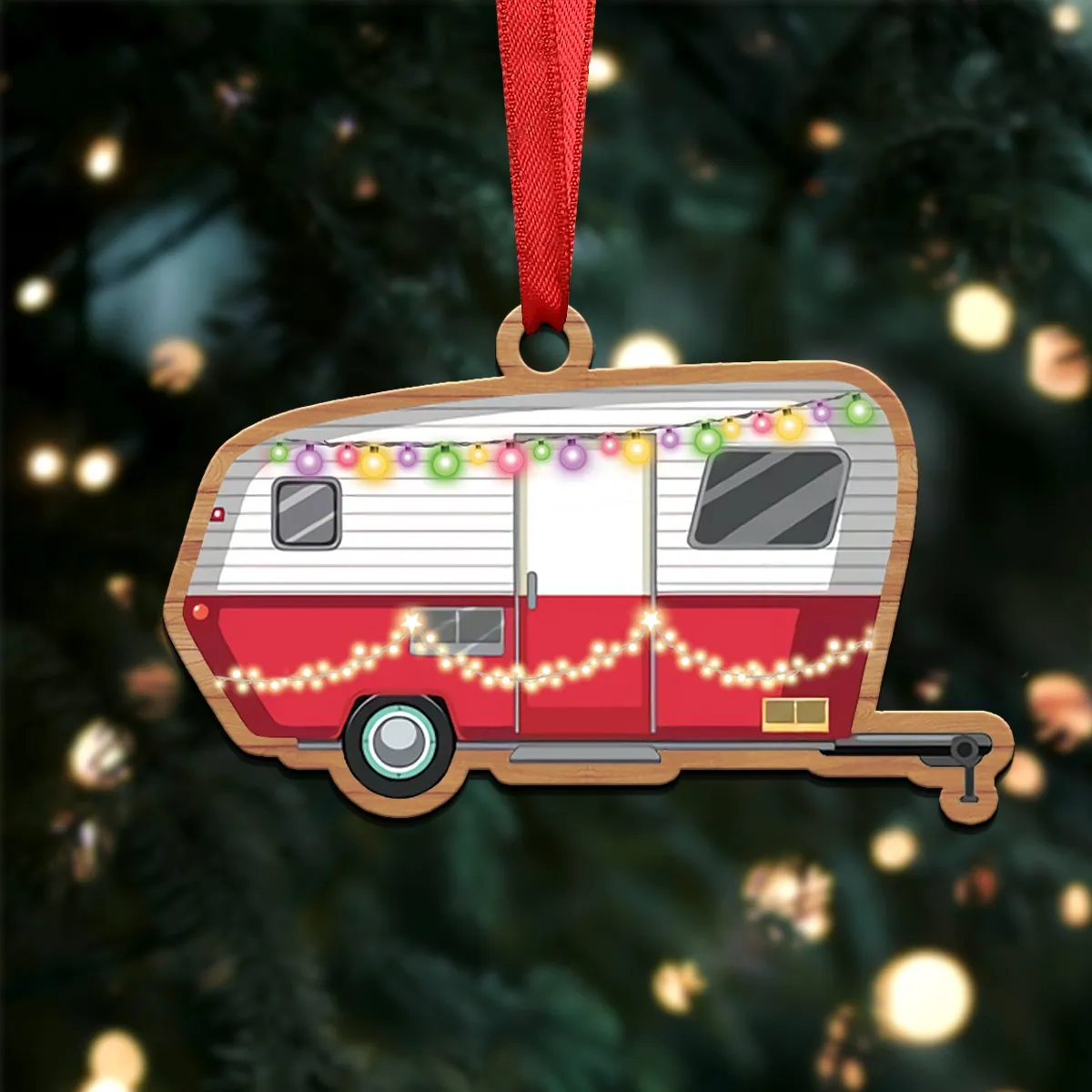 Camping Lovers - Camping Xmas Ornament - Christmas Acrylicen Ornament