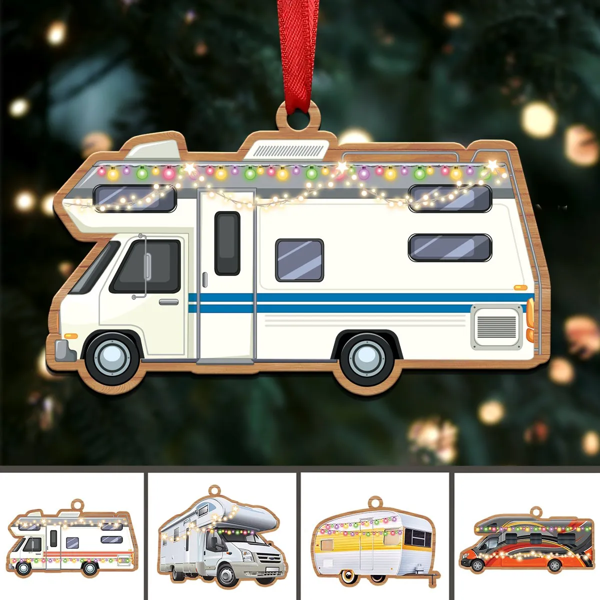 Camping Lovers - Camping Xmas Ornament - Christmas Acrylicen Ornament