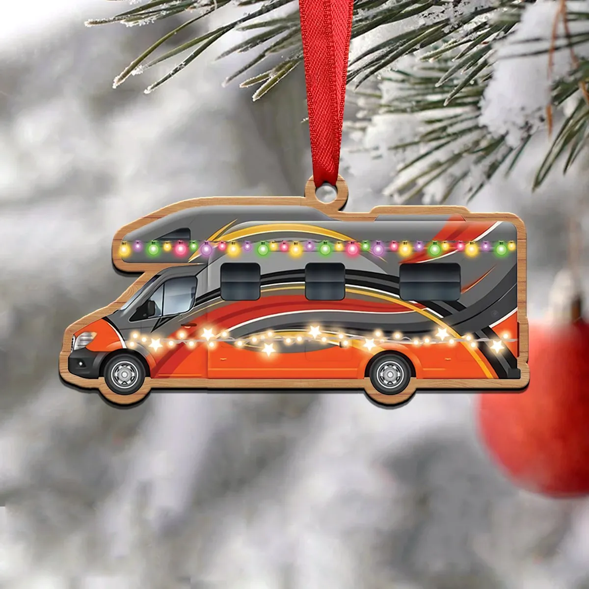 Camping Lovers - Camping Xmas Ornament - Christmas Acrylicen Ornament