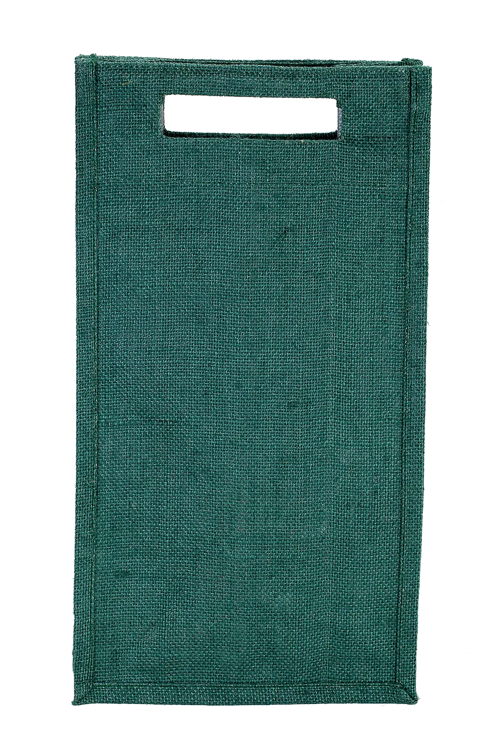 Coloured (Green) Jute Bottle Bag (39 x 21 x 10 cm)