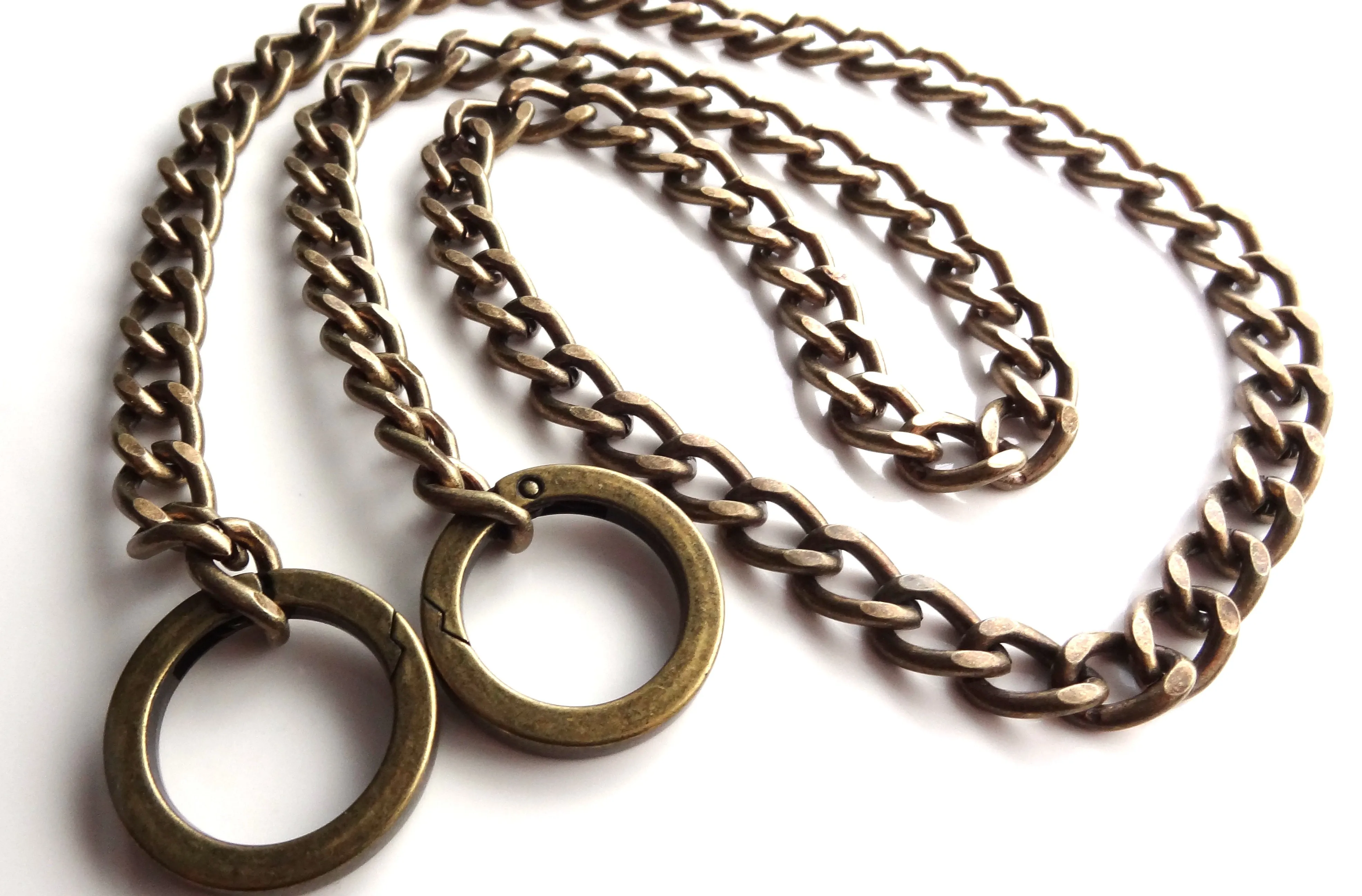 Custom Length Luxury Purse/Bag Chain with Ring Straps