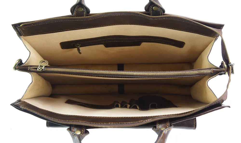 Donato leather Briefcase