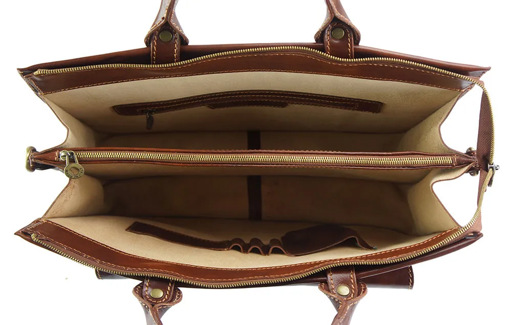 Donato leather Briefcase
