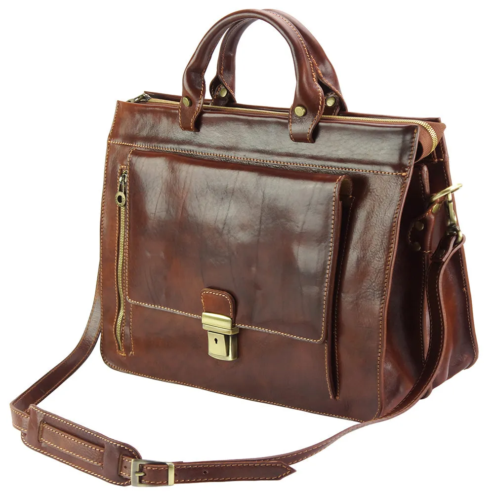 Donato leather Briefcase