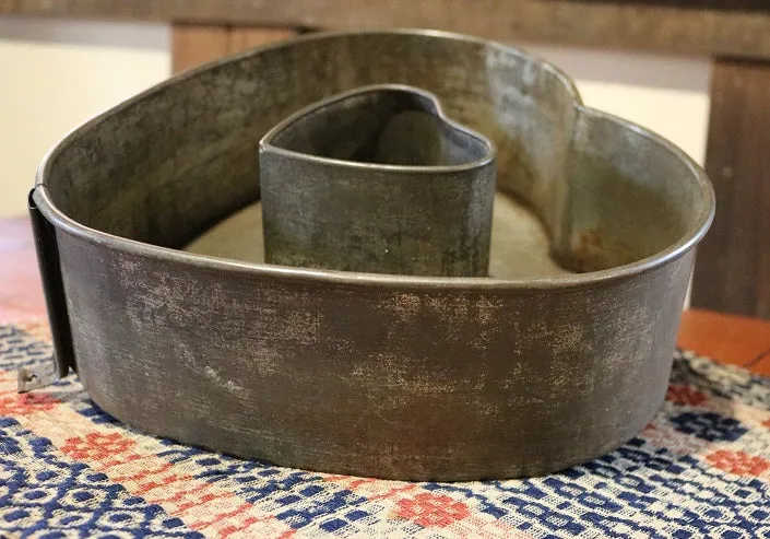 Double Heart Tin Cake Mold Unique