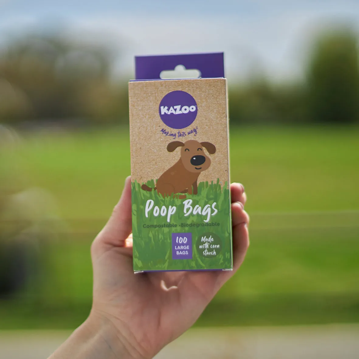 Eco-Friendly Compostable Biodegradable Poop Bags - 100pk
