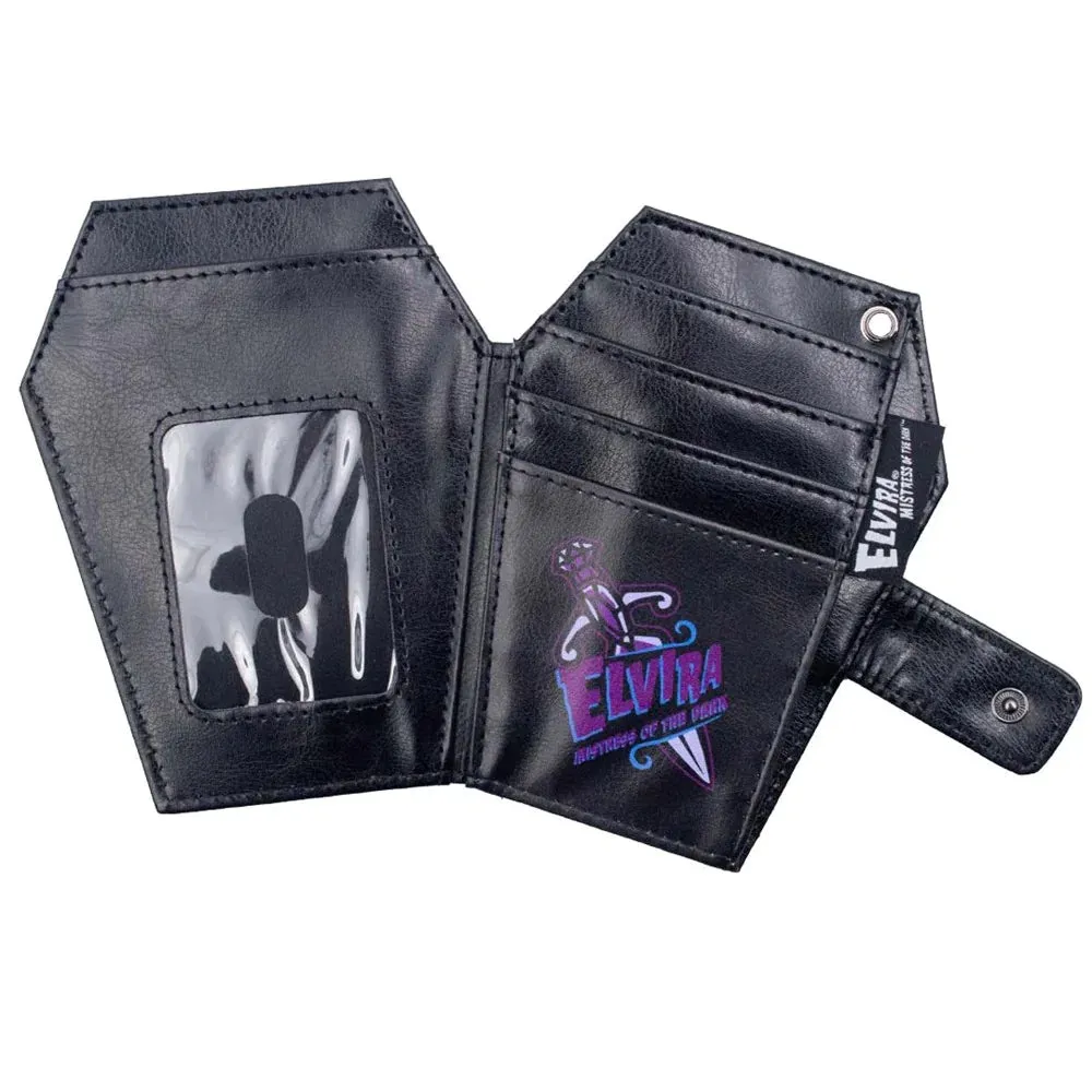 Elvira Pumpkin Pin-Up Coffin Wallet