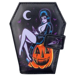 Elvira Pumpkin Pin-Up Coffin Wallet
