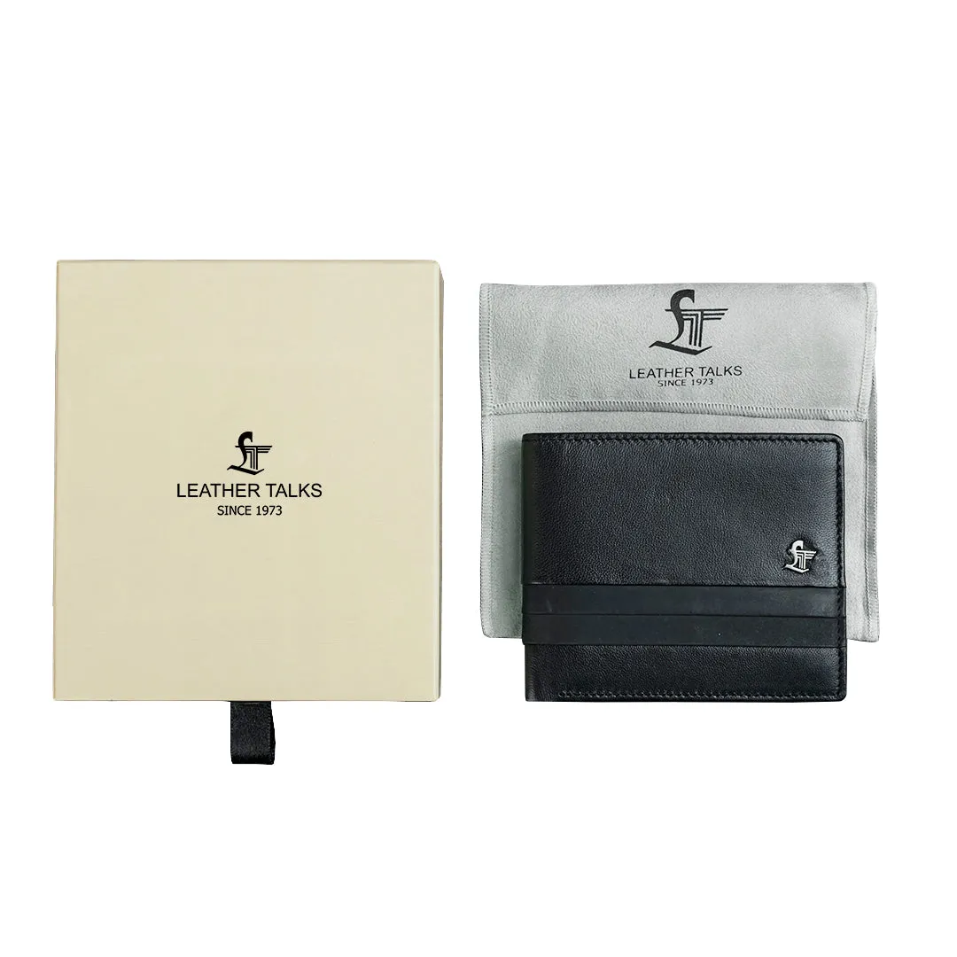 Ethan | Bifold Men’s Leather Wallet | Colour: Black