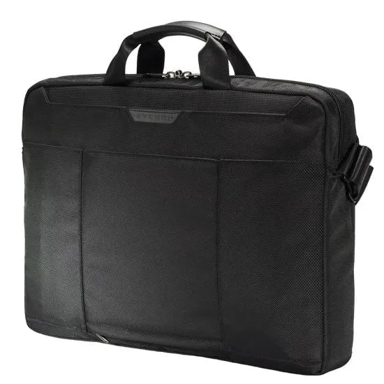 Everki Lunar Laptop Briefcase 18.4'', Magnetic Quick Access Pocket, Discreet Back Stash Compartment, Trolley Handle Pass-through Strap, Two-way Adjustable Shoulder Strap
