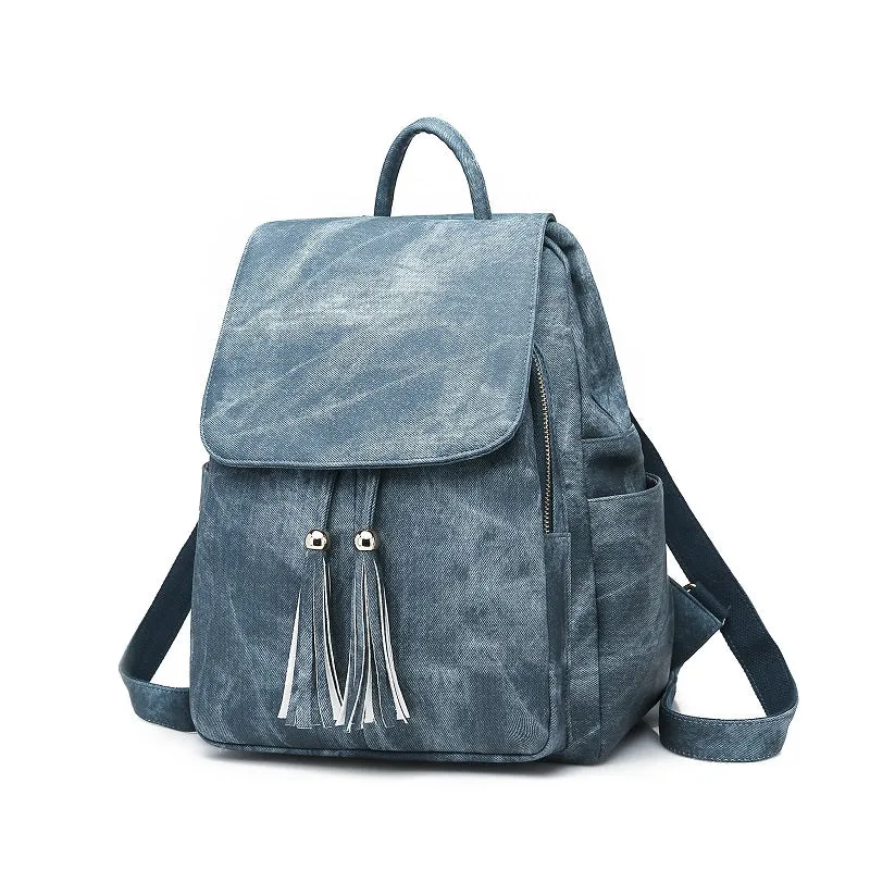 Fashion Tassel PU Leather Backpack