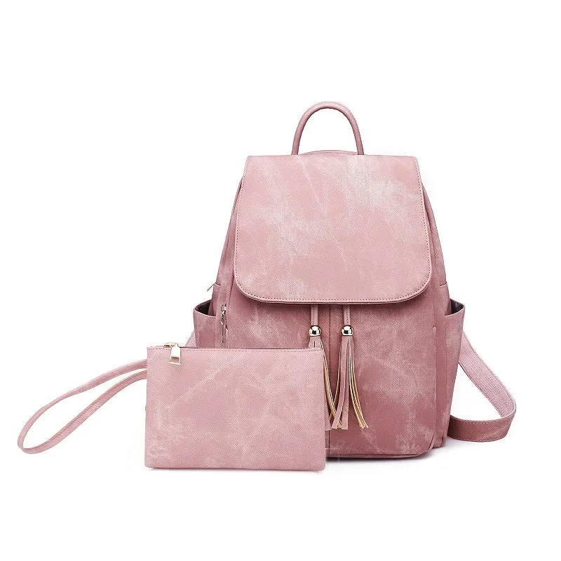 Fashion Tassel PU Leather Backpack