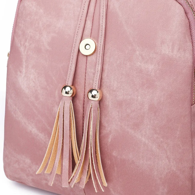 Fashion Tassel PU Leather Backpack