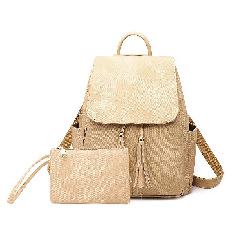 Fashion Tassel PU Leather Backpack