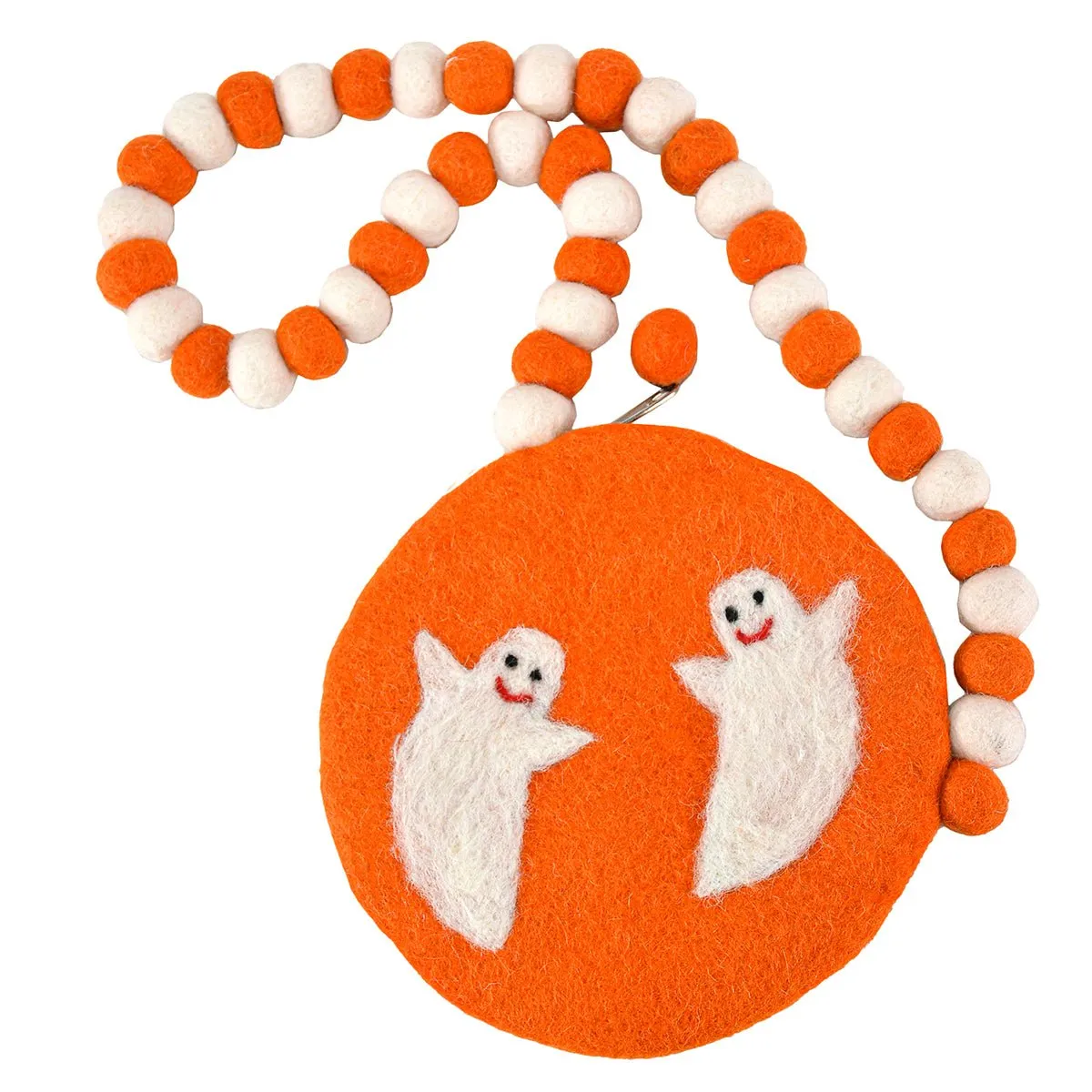Ghost Ball Handle Kids Bag- Orange