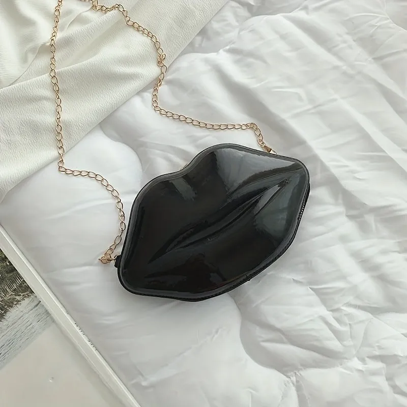 Girls Lips Evening  Chain Crossbody Shoulder  Bag