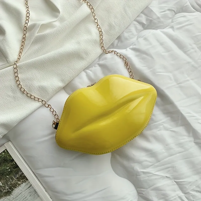 Girls Lips Evening  Chain Crossbody Shoulder  Bag