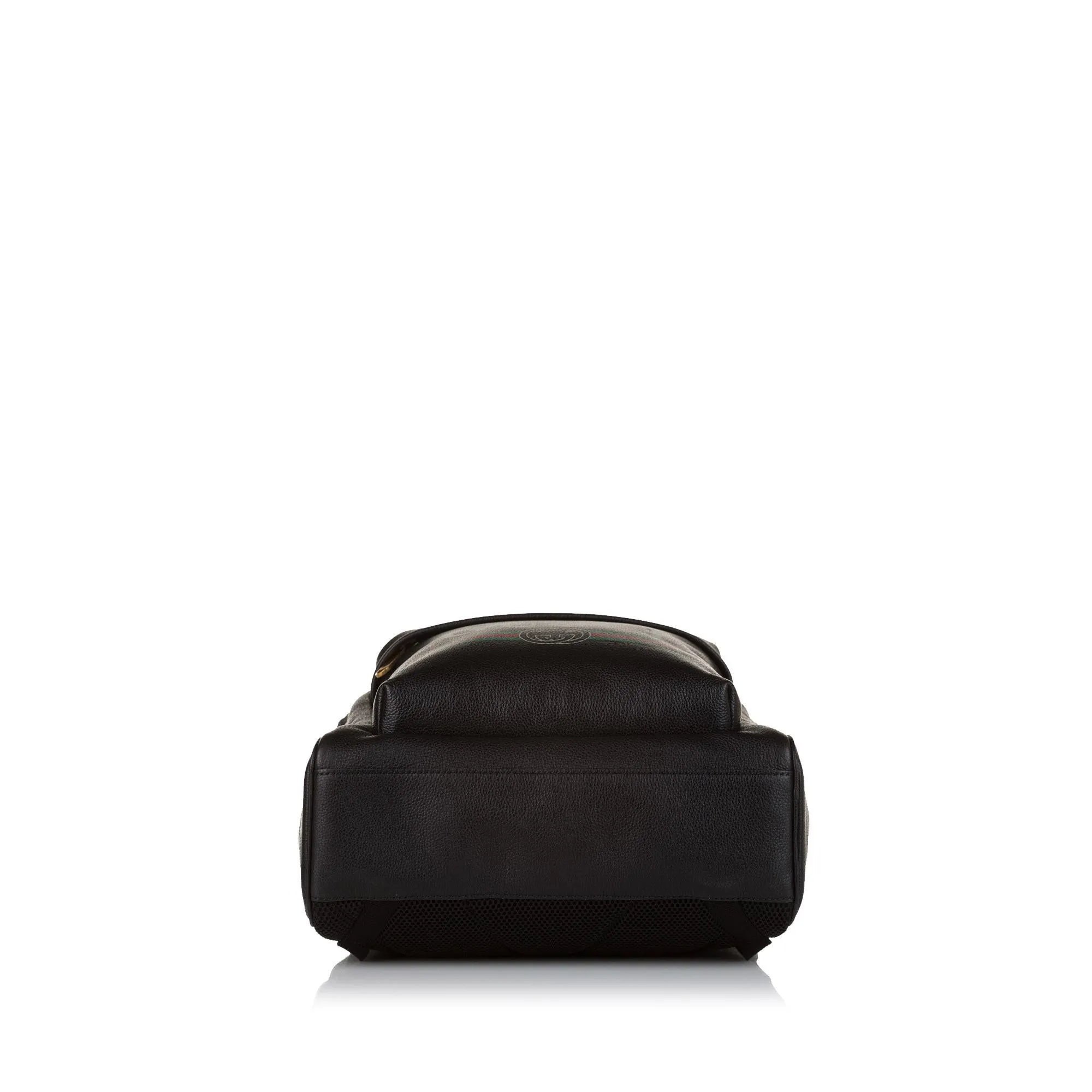 Gucci Logo Leather Leather Backpack