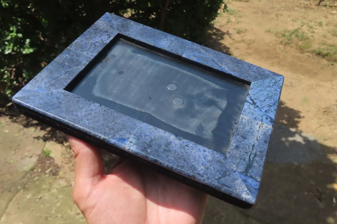 Hand Made Dumortierite Picture Frame in Box - Sold per Item - From Mozambique