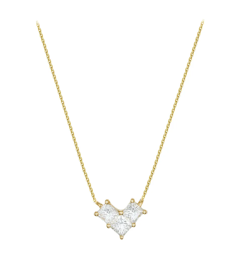 Heart Princess Diamond Necklace