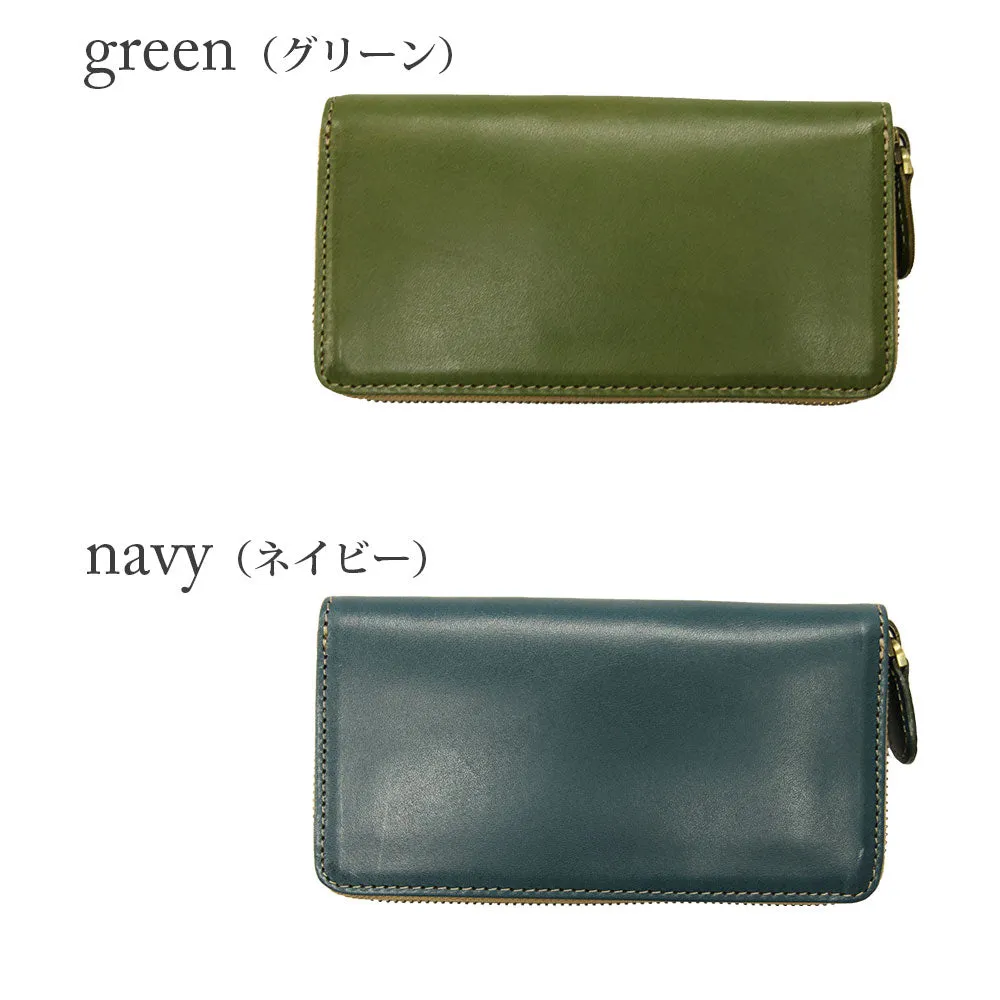 High Quality Tochigi Leather Compact Small Size Long Wallet, Handmade in Japan