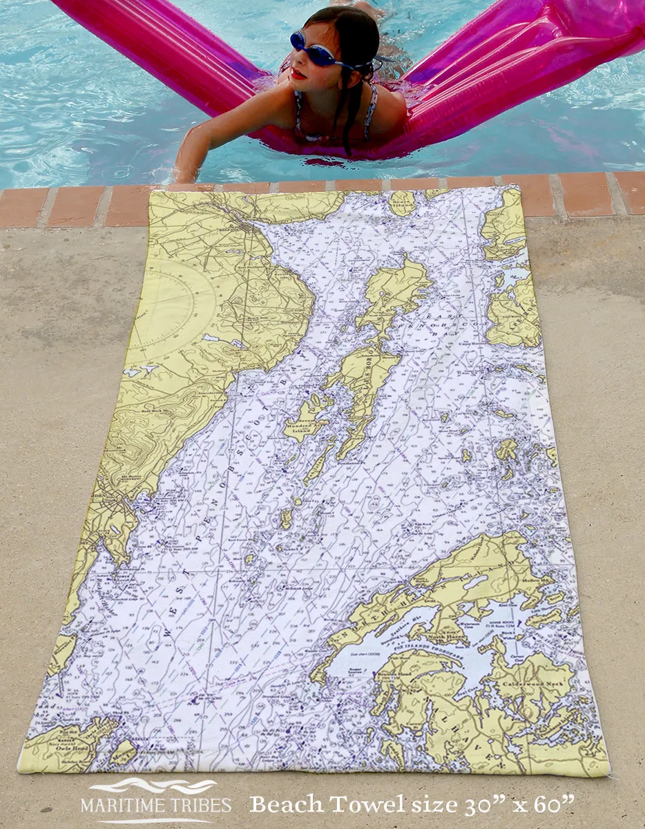Islesboro, Maine Quick Dry Towel