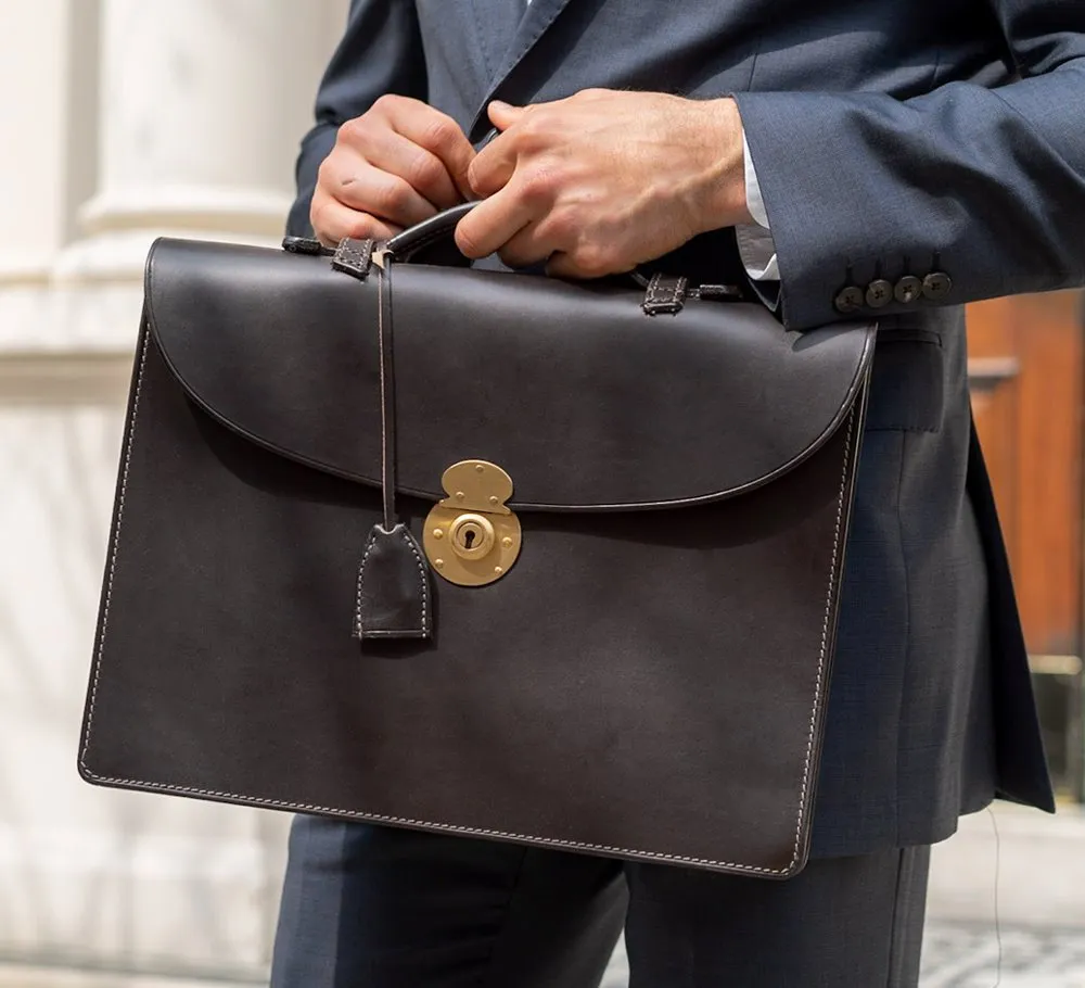 J-style Single Pocket Briefcase