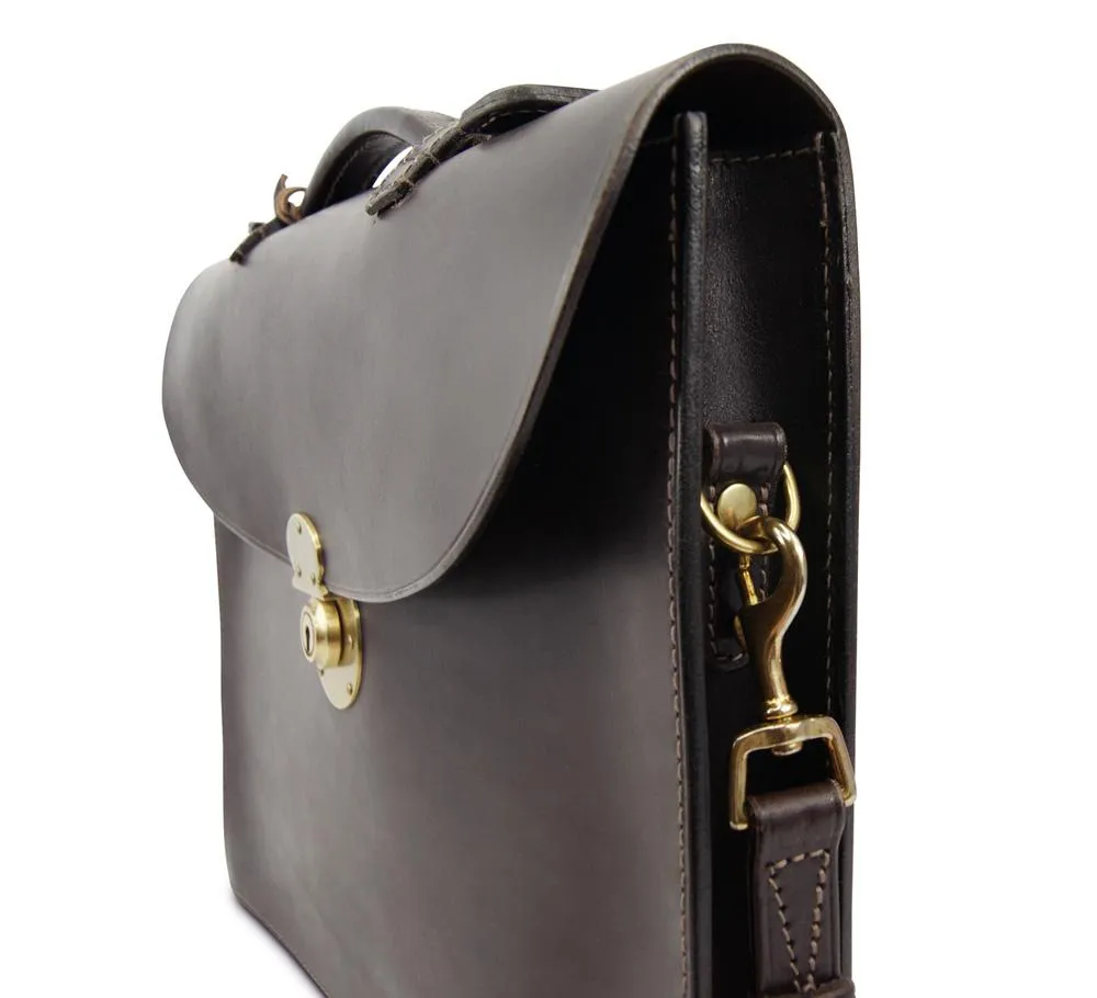 J-style Single Pocket Briefcase