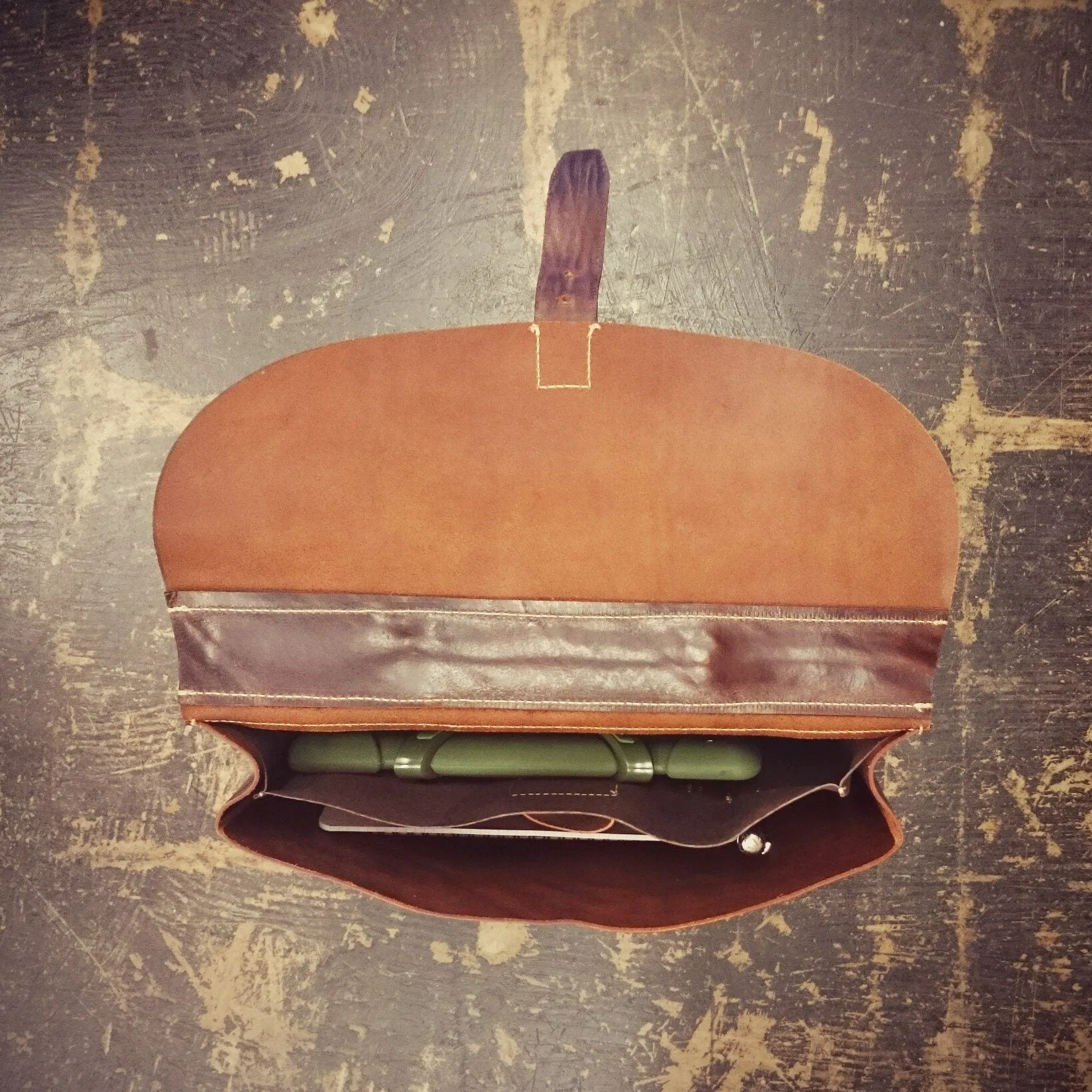 Jost Bronx Leather Briefcase, Cognac