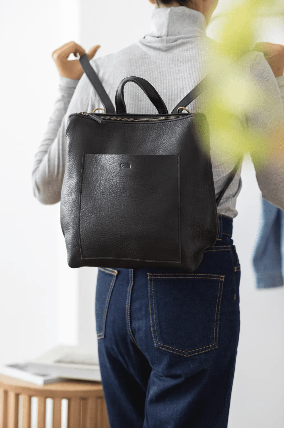 Leather backpack - Andes M