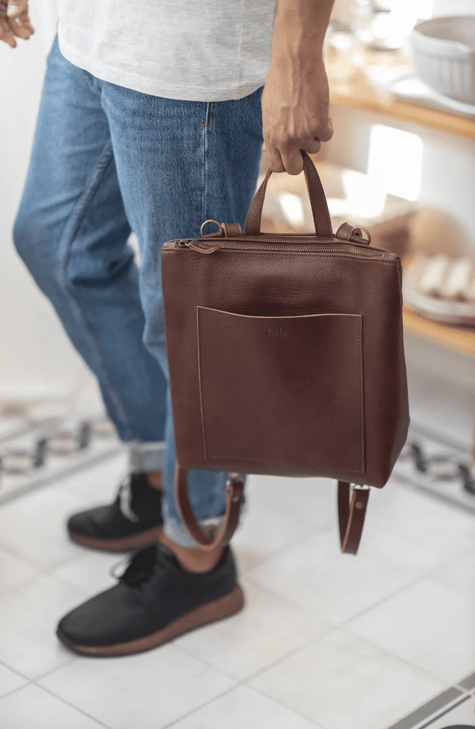 Leather backpack - Andes M