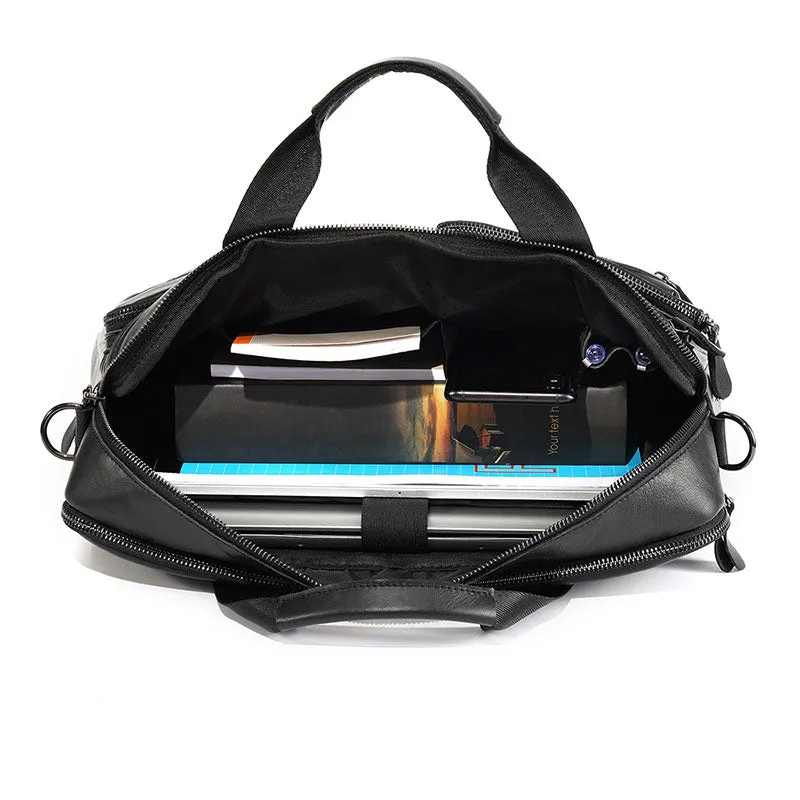 Leather Briefcase men's leather business Laptop bag, Handbag Shoulder Bag, Messenger Bag Leather Men's bag 2121
