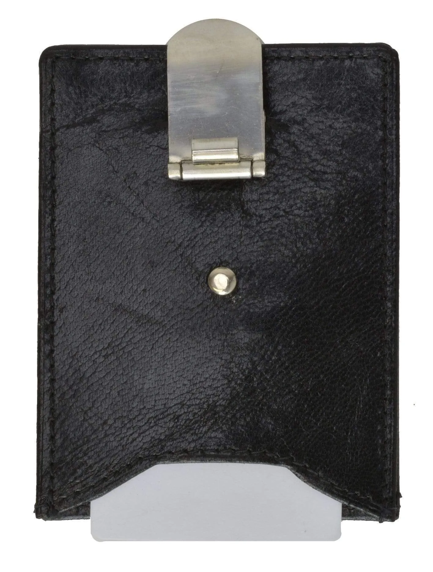 Leather Slim Money Clip Wallet with Credit Card /ID Slot 162 (C)