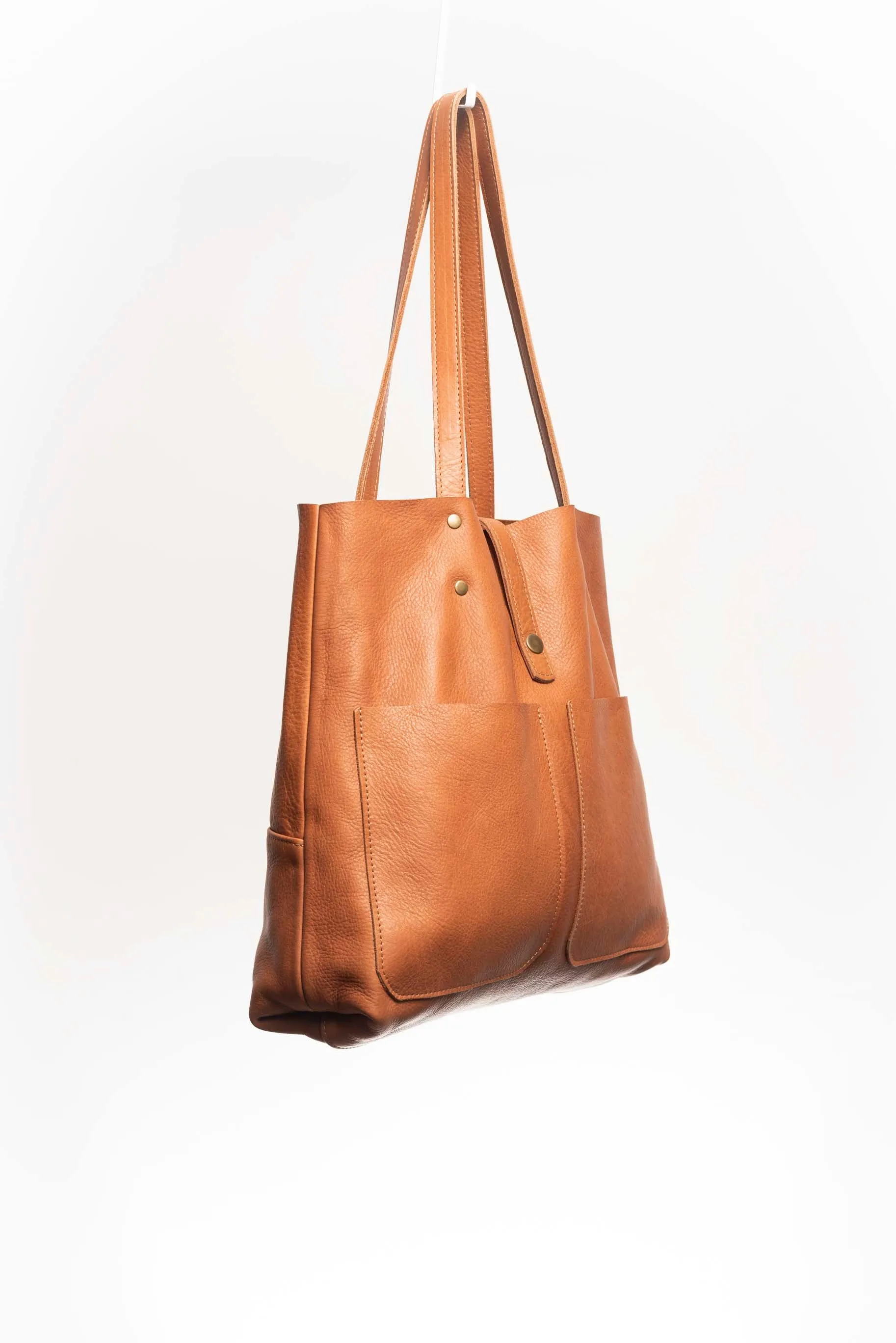 Leather tote bag - Jacarandá