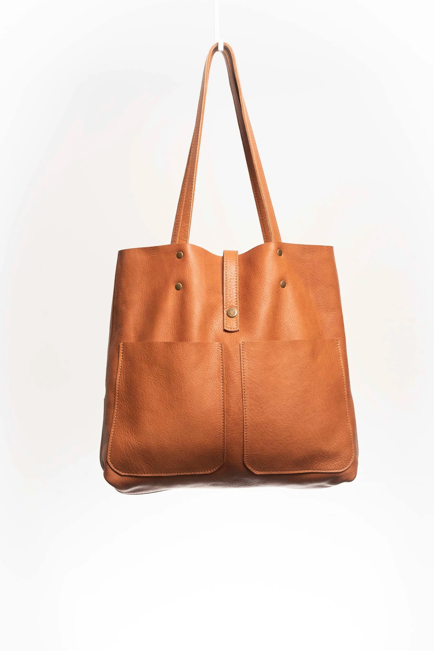 Leather tote bag - Jacarandá