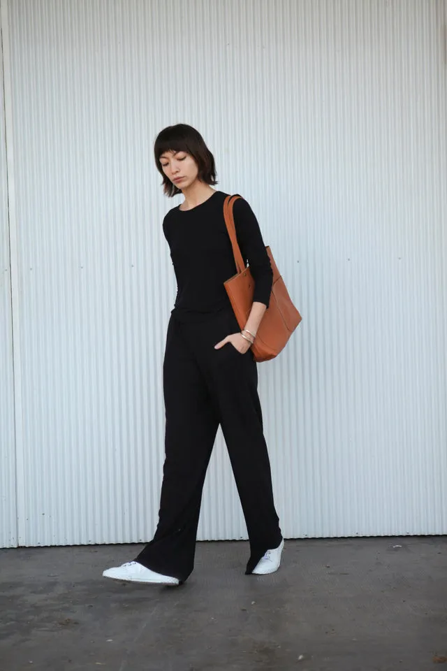 Leather tote bag - Jacarandá