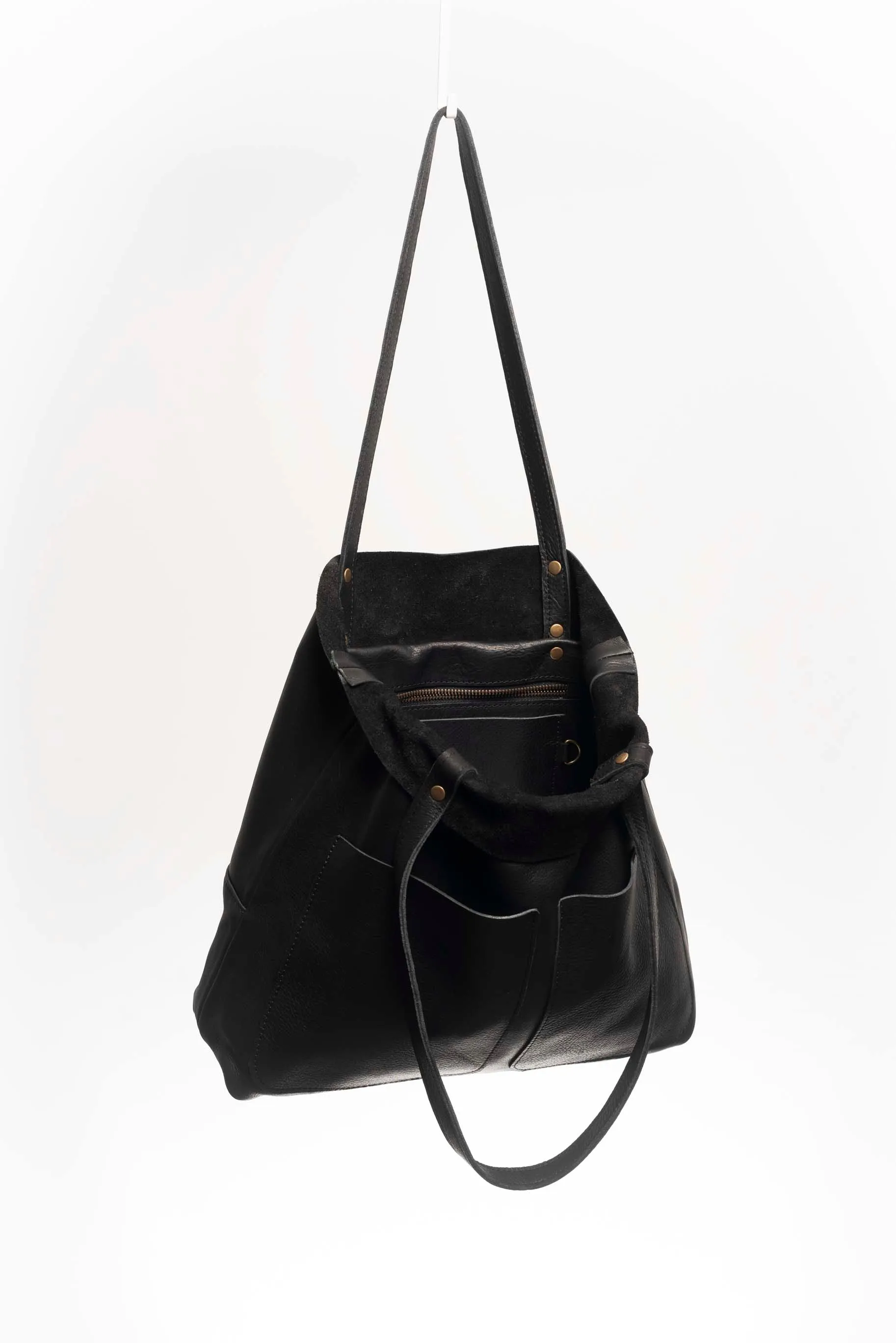 Leather tote bag - Jacarandá