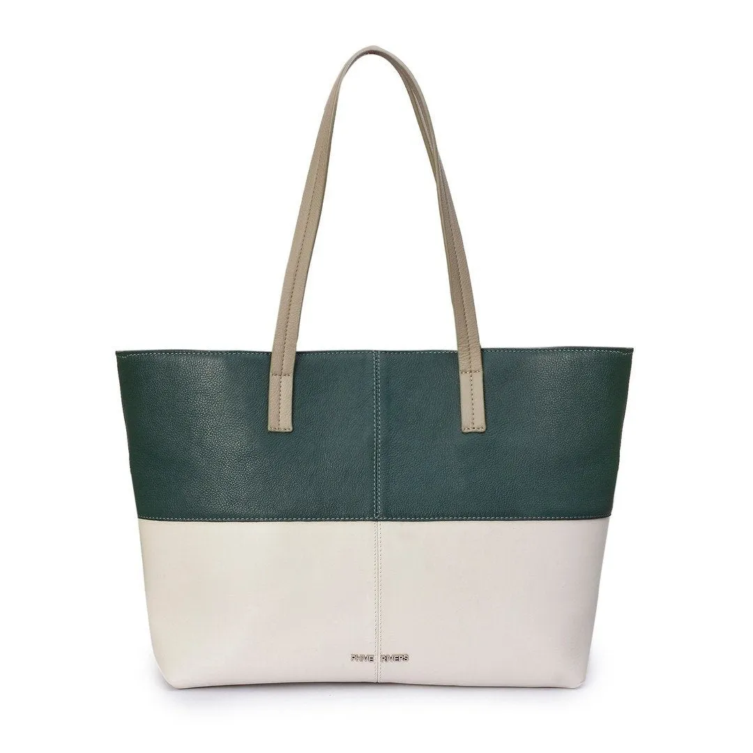 Leather Tote Bag - PRU1345